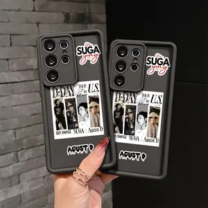 Korean Star Min Yoongi Protective Phone Case Suitable for Samsung Galaxy S26 S25 S24 A26 A36 A17 A07 A55 A35 A06 A05 A14 A24 A34 A54 A16 A05S A25 A15 A23 A33 A53 A73 A13 A04E A04 S23 S22 S21 S20 FE Ultra Plus 4G 5G Anti Fall Soft TPU Back Cover