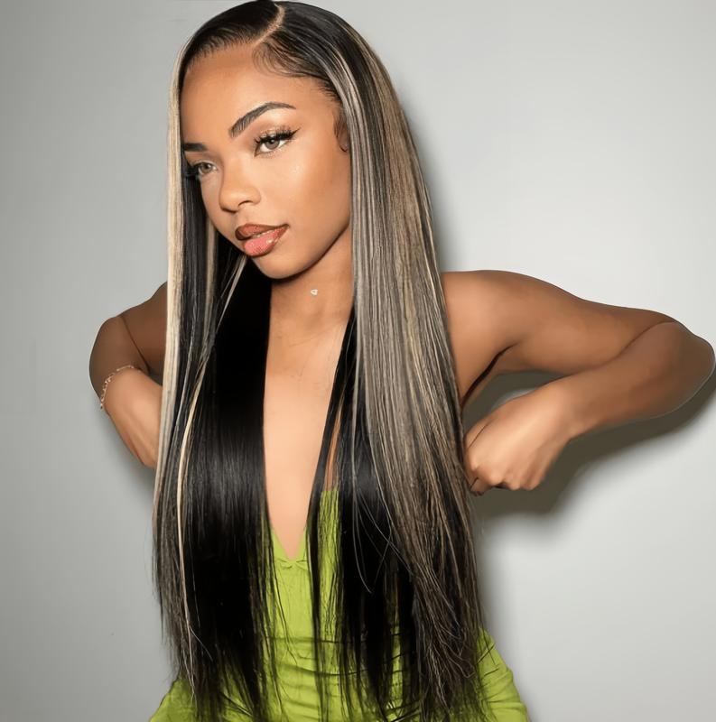 Tinashe Balayage Human Hair Highlight Honey Blonde  6x5 Pre-Cut Lace Pre-Bleached Knots Ready To Go Glueless Wig Pre-everything #dealsforyoudays