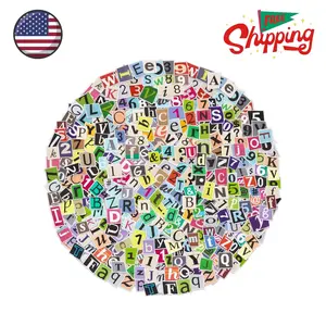 400Pcs Alphabet Letter Stickers, A-Z, Numbers 0-9, and Symbols