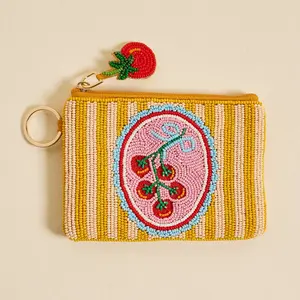 Off the Vine Beaded Pouch