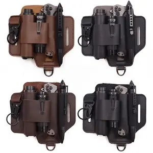 EDC Tactical Tool Holster Wilderness Survival Storage Waist Bag Outdoor Flashlight Holster Knife Holster