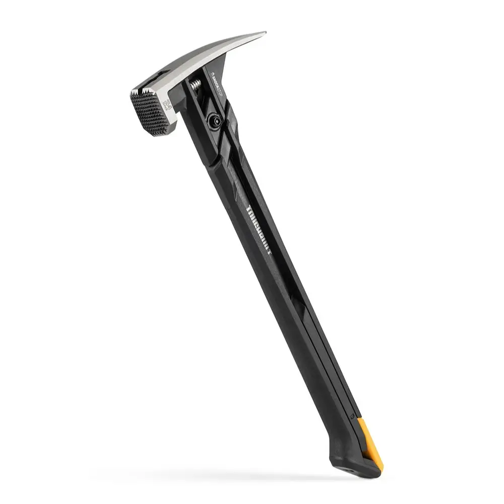1pc ToughBuilt TB-H1-1SBR-S24X ShockStop 24-oz Milled Face Steel Head Heavy Duty Rubber Rip Framing Hammer, Handheld Hammer, Professional Hand Tool for Home & Office Clawhammer