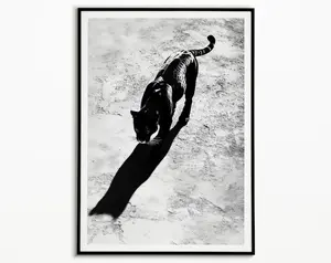 Cheetah Poster, Cheetah Print, Black White Wall Art, Black White Prints, Black White Poster