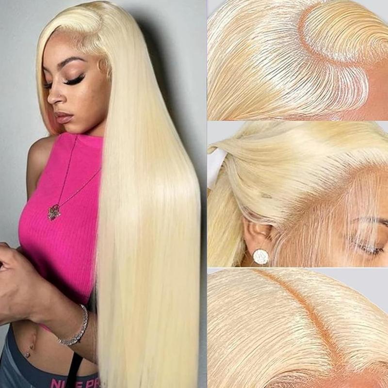 613 Blonde Lace Frontal Wig 13x6 HD Transparent Human Hair Wig For Women Can Be Dyed Pre Plucked With Natural Hairline Colored Wig 613 Blonde Lace Frontal Wig 13x6 HD Transparent Human Hair Wig For Women Can Be Dyed Pre Plucked With Natural Hairline Colored Wig