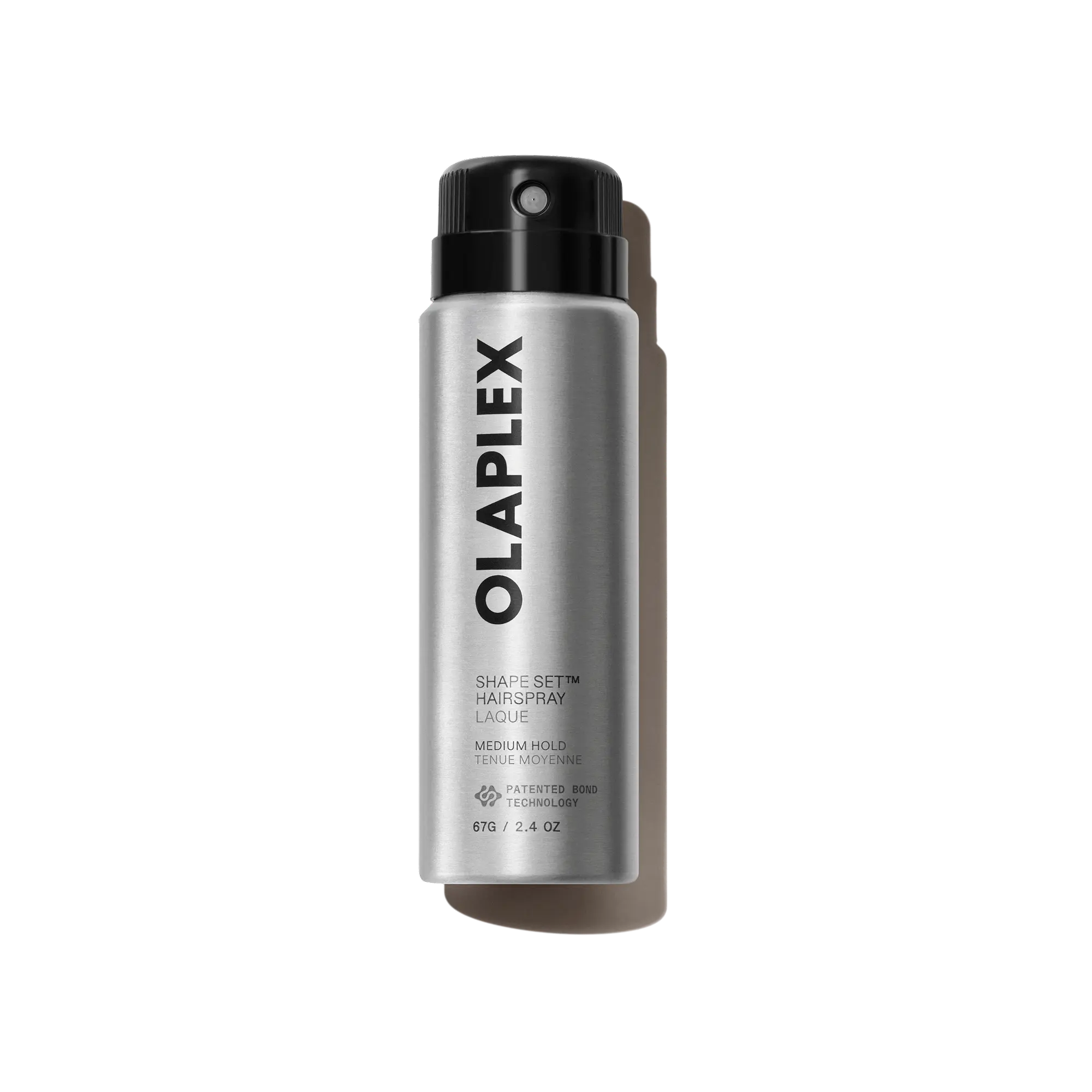 OLAPLEX Shape Set Hairspray TRAVEL SIZE - A damage-defying hairspray for 96 hours of flexible, healthy hold and frizz control.