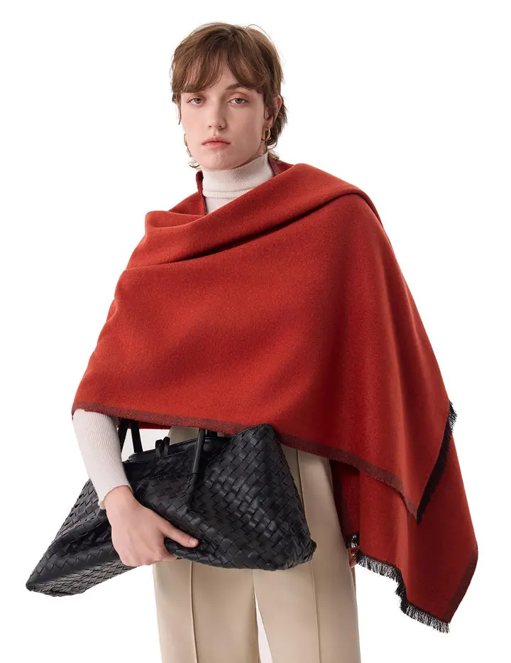Gentleman's 100% Mulberry Silk Rectangular Scarf - Jacquard Reversible, 71"x24" Inches, Soft Texture, All Seasons, Gift-Ready for Anniversary, Christmas Gifting