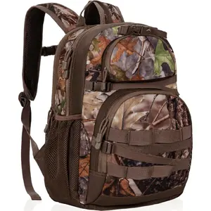 Hunting Backpack Camo Outdoor Hunting Pack for Bow or Rifle with Holder for Hunting Camping Hiking