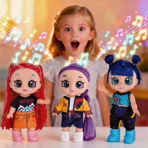 K-Pop Anime Action Figures, K-Pop Monster Group 5D Eyes 10 Inch 5 Joint Moveable  Fan Collection Toy, Articulating Figureskpop stuff for girls，gifts for girls