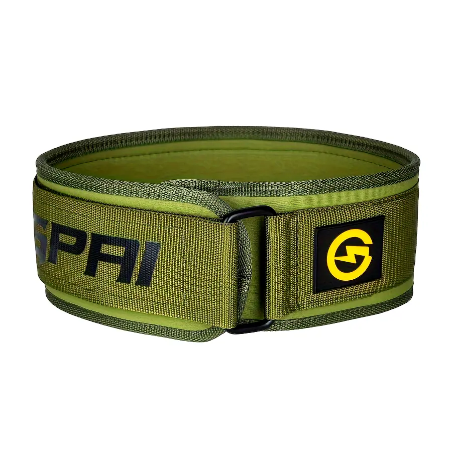 1 Heavy Duty Fitness Training Belt with Ergonomic Buckle and System - Weightlifting, Deadlift, Squat Belt for Strength Training, Muscle Support and Stability