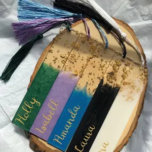 Custom Name Acrylic Resin Bookmark with Tasstle Custom Name Acrylic Resin Bookmark with Tasstle