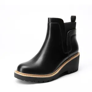 DREAM PAIRS Lug Outsole Chelsea Boots