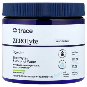 Trace ZEROLyte Powder, Salty Citrus, 12.2 oz (346 g)