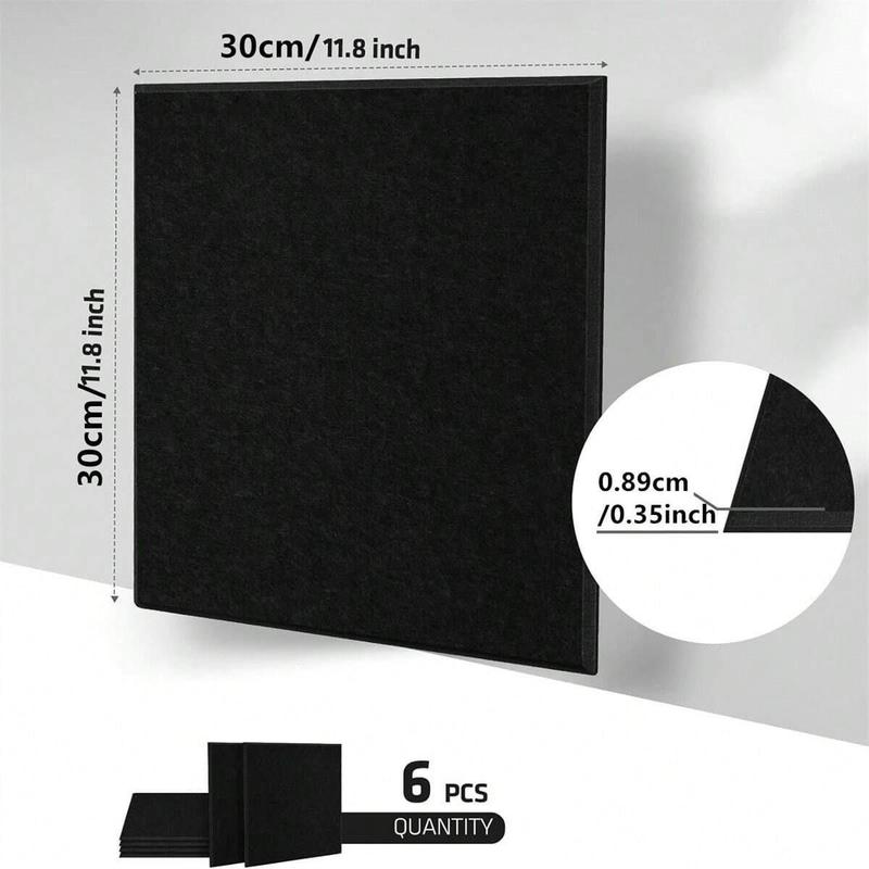 Cork Board, 6pcs Square Message Board, Wall Decor, Photo Board, Office Decor, Home Decor, Office Supplies, School Supplies, Ornaments, Home Decor Accessory