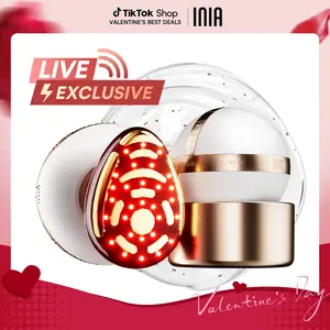 【LIVE EXCLUSIVE】INIA SPHERA At-Home RF & LED Anti-Aging Facial Device – Lift, Tighten & Sculpt with EMS Microcurrent, Red Light Therapy, Electroporation & Cryo Cooling for Firm, Glowing Skin. Perfect Black Friday Gift.