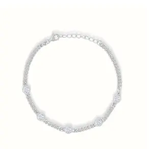 The Sicily Bracelet, Sterling SIlver, 14K Gold Plated, 6 1/2" + 1" Extension