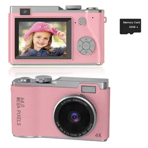 Digital Camera, 48MP Super HAD CCD Digital Camera, Kids Camera 48MP Point and Shoot Digital Cameras with 32GB SD Card, Lanyard, Compact Small Camera for Kids Boys Girls Teen beginner Gift. portable mini photo camera