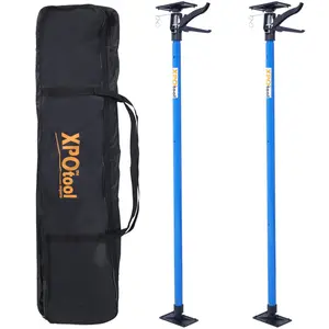 2Pack Adjustable Support Pole,Steel 3rd Hand Support System,Support Rod for Jacks Cargo Bars Drywalls,Cabinet Jacks for Installing Cabinets,Extends from 45 to 114 Inch ,with carrry bag
