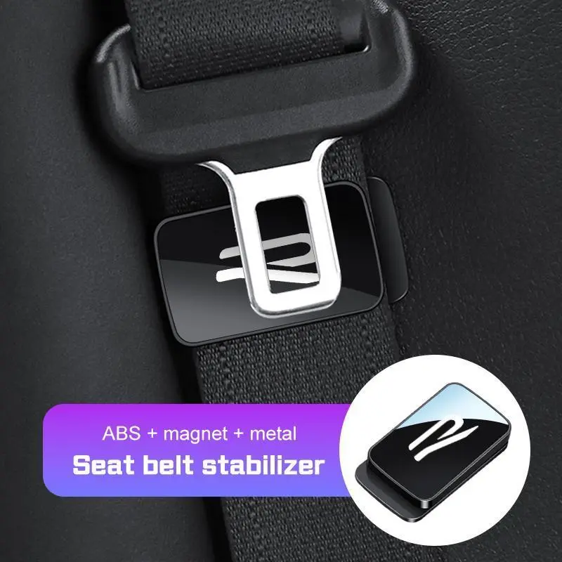 New R Logo 1PC Magnetic Car Styling Supplies Seat Belt Holder Stabilizer For VW ID3 4 Volkswagen Golf 8 MK8 Interior Accessories