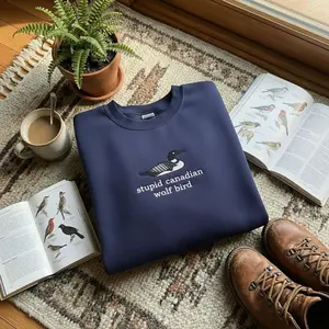 [SHIP FROM US] Heated Rivalry Embroidered Sweatshirt, Hoodie, Stupid Canadian Wolf Bird, LGBT Team Hollanov Rozanov Fan Merch