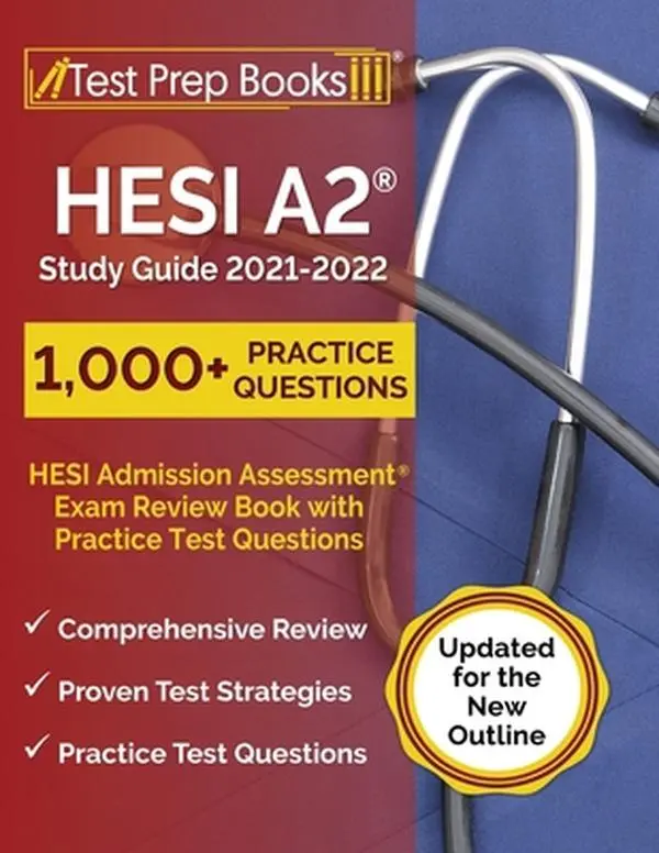 USED Book - HESI A2 Study Guide 2021-2022: HESI Admission Assessment Exam Review Book with Practice Test Questions [Updated for the New Outline] by Rueda, Joshua (Paperback) - english