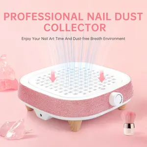 Nail Dust Collector, Powerful 4000RPM Vacuum Fan Vent Dust Collector Extractor Dust Suction Machine for Acrylic Nails Polishing, Nail Salon& Home