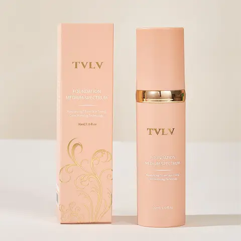 Medium Tone Color-Changing Foundation Liquid Skin Tint, Long-Lasting Matte Natural Coverage, Suitable for All Skin Types, Daily Makeup Effect, Flawless Skin Finish, Cosmetics Products