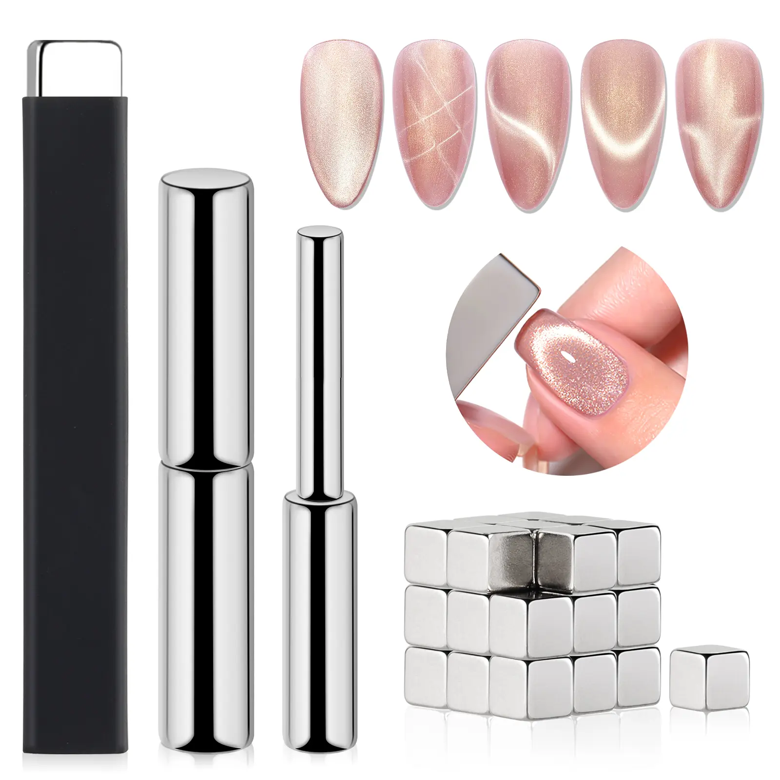 6PCS  Magnet for Cat Eye Gel Nail Polish