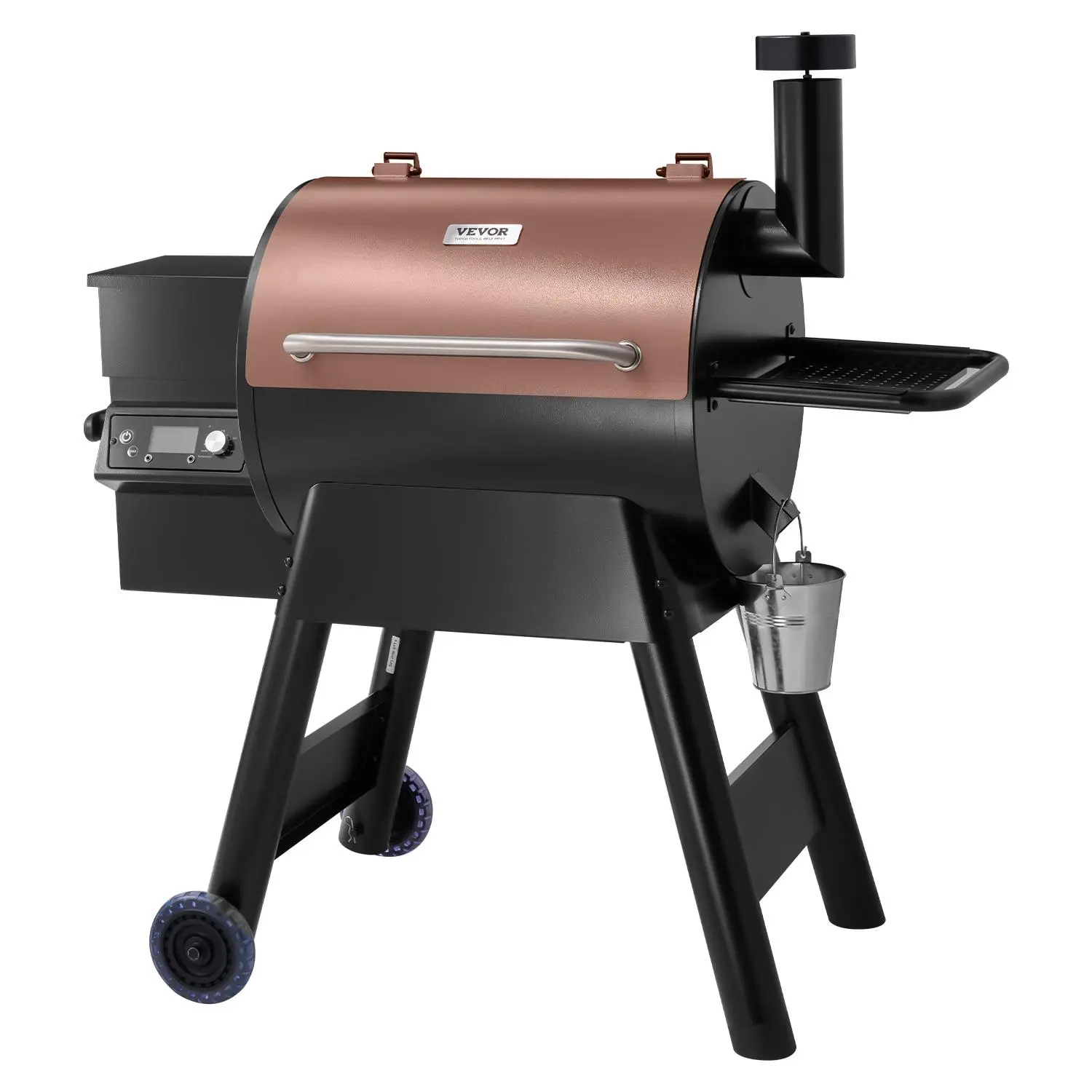 【DealsForYouDays】VEVOR Wood Pellet Grill Smoker,  8 in 1 BBQ Grills for Outdoor Cooking, 575 Square Inches Cook Area Electric Grill and Smoker, with LCD Screen Controller, Meat Probe, 500°F Max Temperature, Black