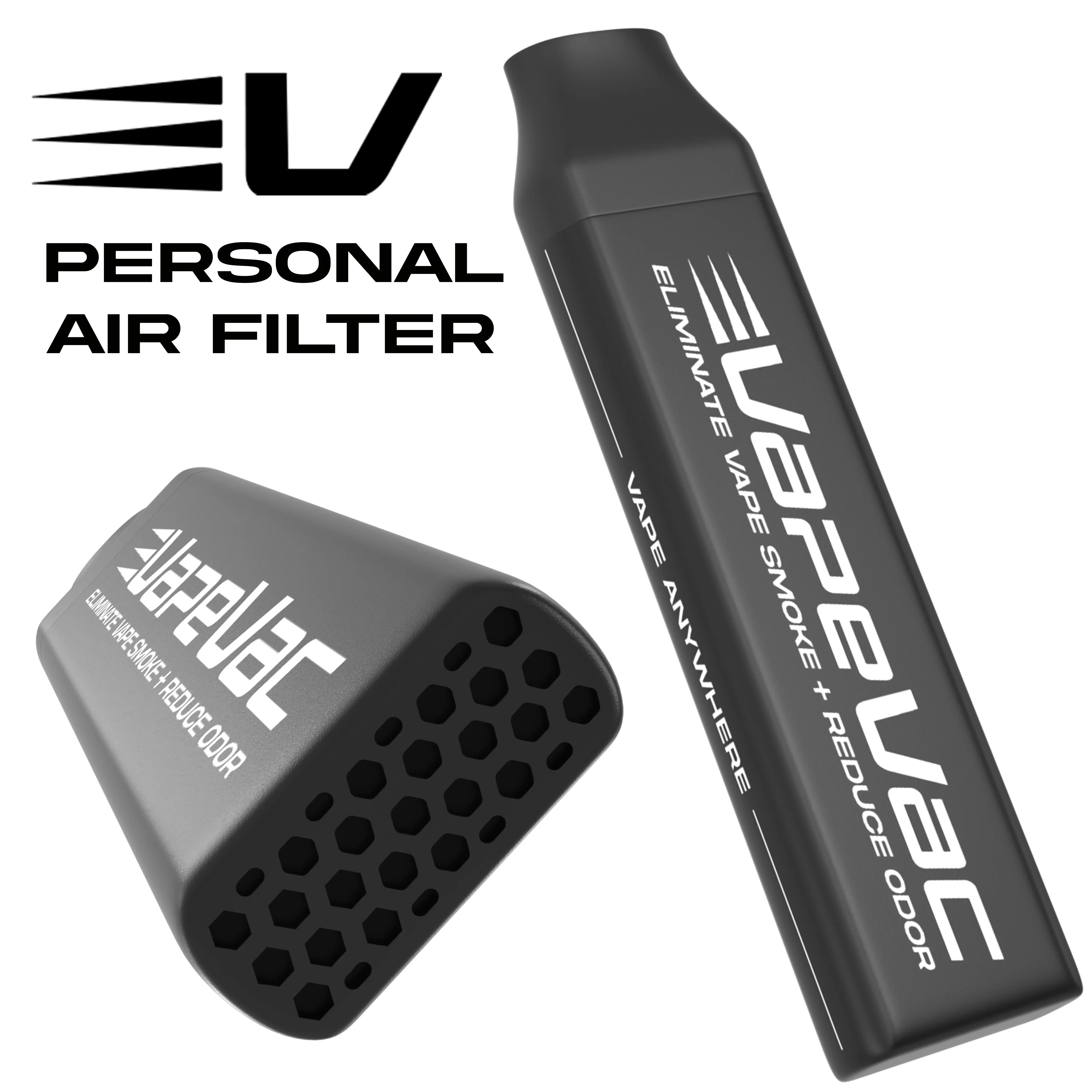 VapeVac Personal Air Filter - Compact Design for Personal Use - Eliminate Smoke & Reduce Odor - Registered Trademark - Compact & Efficient Air Purification Solution