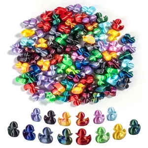 30pcs Mini Duckling Statues, Figurines, Random Color Mini Quack Quack Pendants, Classic 3d Printed Style,Gifts for Home Decoration Or Surprise Hiding,Cute Duck Design for Bathrooms, Swimming, and Home Ornaments, Interior Decoration Accessories