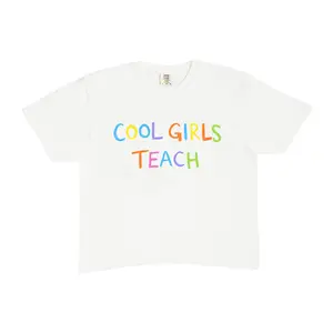 Cool Girls Teach Cropped Boxy Tee