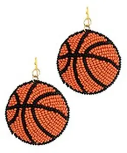 Swoosh Basketball Earrings