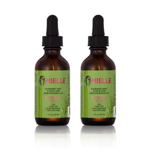 2 Packs Hair Growth Oil Rosemary Mint Organics Infused with Biotin and Encourages Hair Growth Beard Growth Oil for Women and Men Aroma Moisturize Nourishing Comfort Haircare