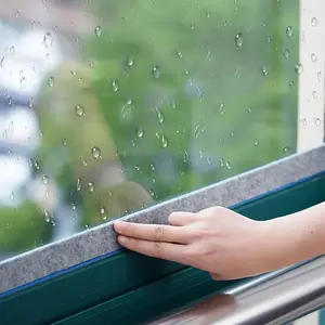 Window Condensation Prevention, Moisture Absorber, Anti Condensation Humidity Control Strip, Glass Water Absorbent Self Adhesive Sticker, Reusable Moisture Absorbing Felt