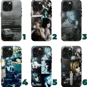 Silent Hill Ver2 Collage Phone Case - Dark Horror Aesthetic, for iPhone X, 11, 12, 13, 14, 15, 16 Series & Galaxy Series