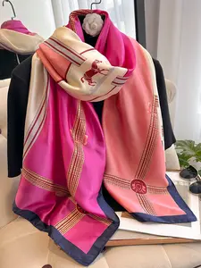 Horse Pattern Scarf for Women and Girls, Fitted Quality Fashion Print Headscarf for Everyday Use, All Season Use, Stylish Gift for Birthdays and More