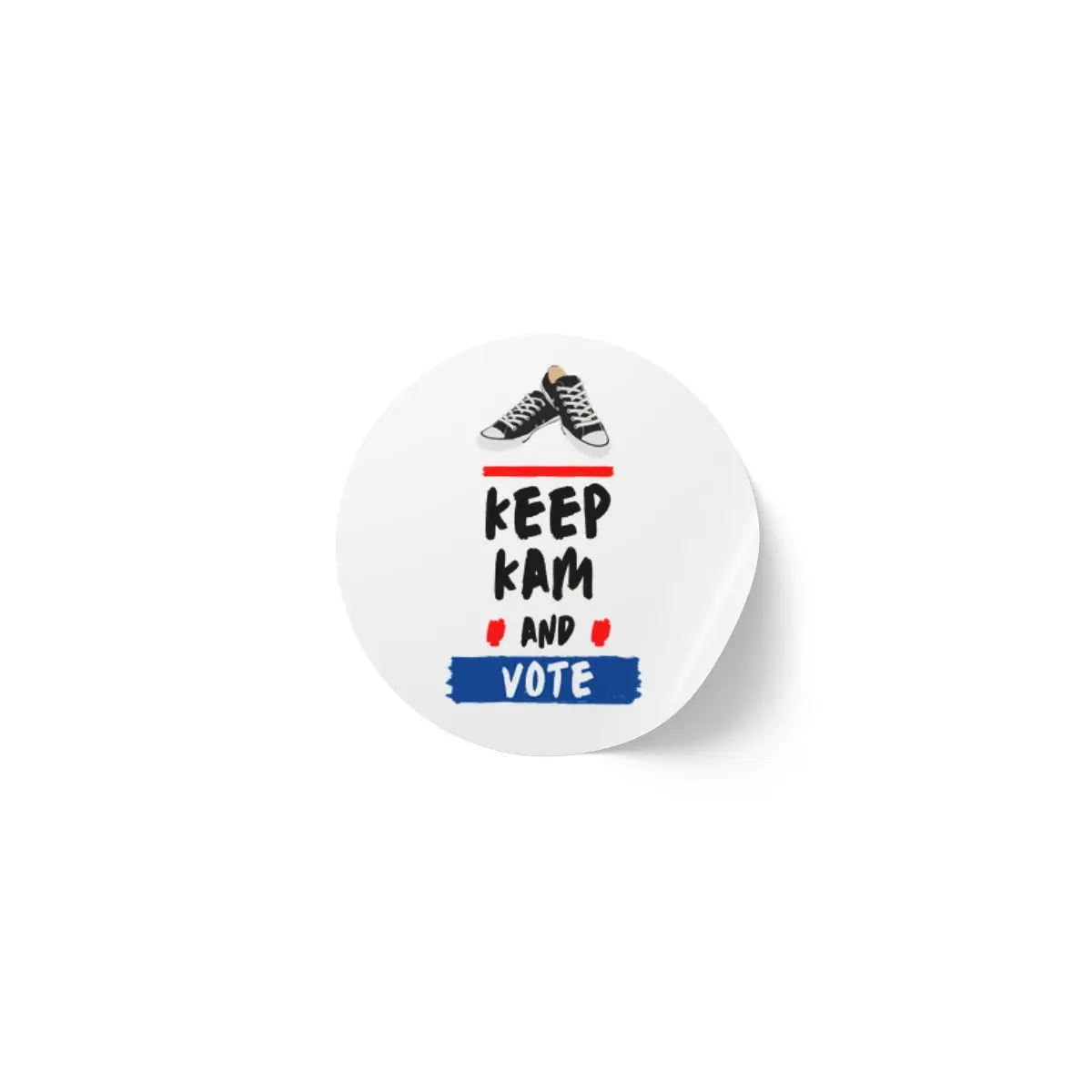 Campaign Stickers Keep Kam And Vote Kamala Harris 2024 Round Sticker Label Rolls