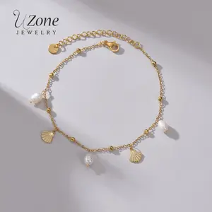Fashion Bead Pendant Ankle Chain Bracelet On Leg Foot Stainless Steel Adjustable Charm Feet Chain for Women Jelwery Gift