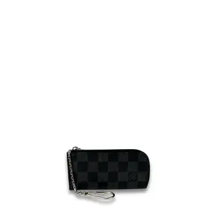 Pre-owned Louis Vuitton Damier Graphite Coated Canvas Small Leather Goods Key Pouch TN2186