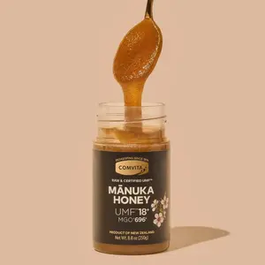 UMF 18+ (MGO 696+) Mānuka Honey Raw Monofloral for Targeted Gut & Immune Support Sweet Flavor 8.8 oz