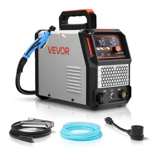 VEVOR Plasma Cutter, 50A Plasma Cutting Machine, 110V/220V Dual Voltage Digital Display IGBT Inverter - with 2T/4T Function & Adjustable PA/PT Time for Home Repairs, Workshops