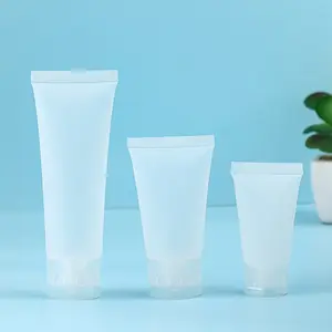 Empty Refillable Cosmetic Soft Tube Vial Bottles With Flip Cover Makeup Travel Sample Packing Storage Holder Container For Toothpaste Shampoo Facial Cleanser Body Lotion