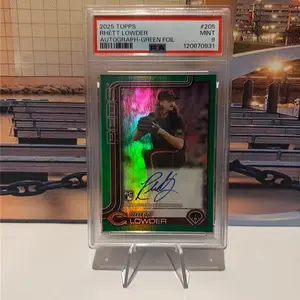 2025 Topps Rhett lowder autograph /99 green foil psa 9