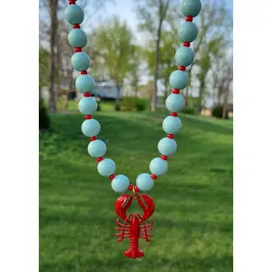 Chunky Necklace – Mint green Lobster