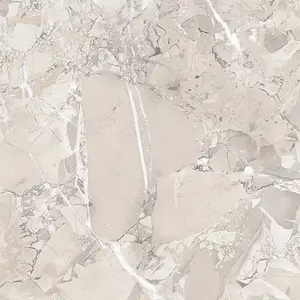 My Luxury Flooring MK GLOSSY Stonex Scotch Mist Porcelain Tiles - 24 x 48 Inch Misty Grey Stone Texture - Glossy Finish Wall & Floor Use | 15.5 Sq-ft per box | Pallet of 10 Boxes (155 sq-ft)