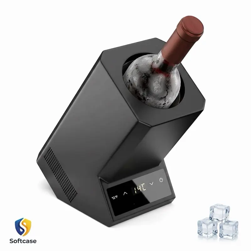 Freestanding Silent Glass Wine Fridge – Durable Stainless Steel Household & Kitchen Appliance with AC/DC Availability