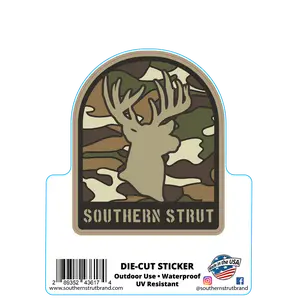 Camo Deer Sticker