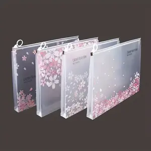 2 Sakura Zipper File Bags, 4 Styles for Organizing School Supplies, Perfect Gift for Teacher's Day, Back-To-School, Halloween & Christmas