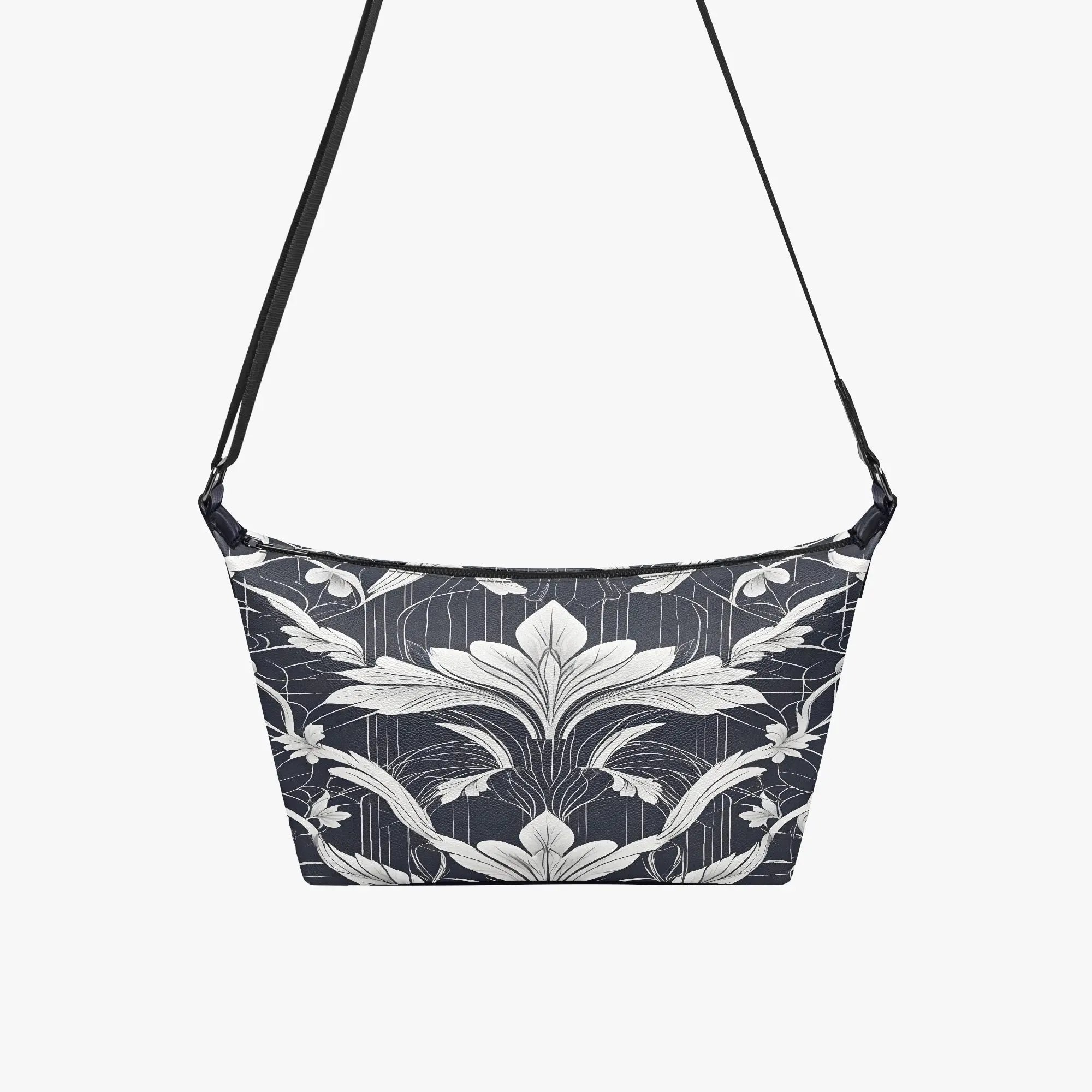 Lad in Motion Floral Art Deco Concept Crossbody Bag | Aura Regalia