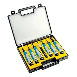 Noga SP7700 7 count. Complete Deburring Tool Set in Plastic Case